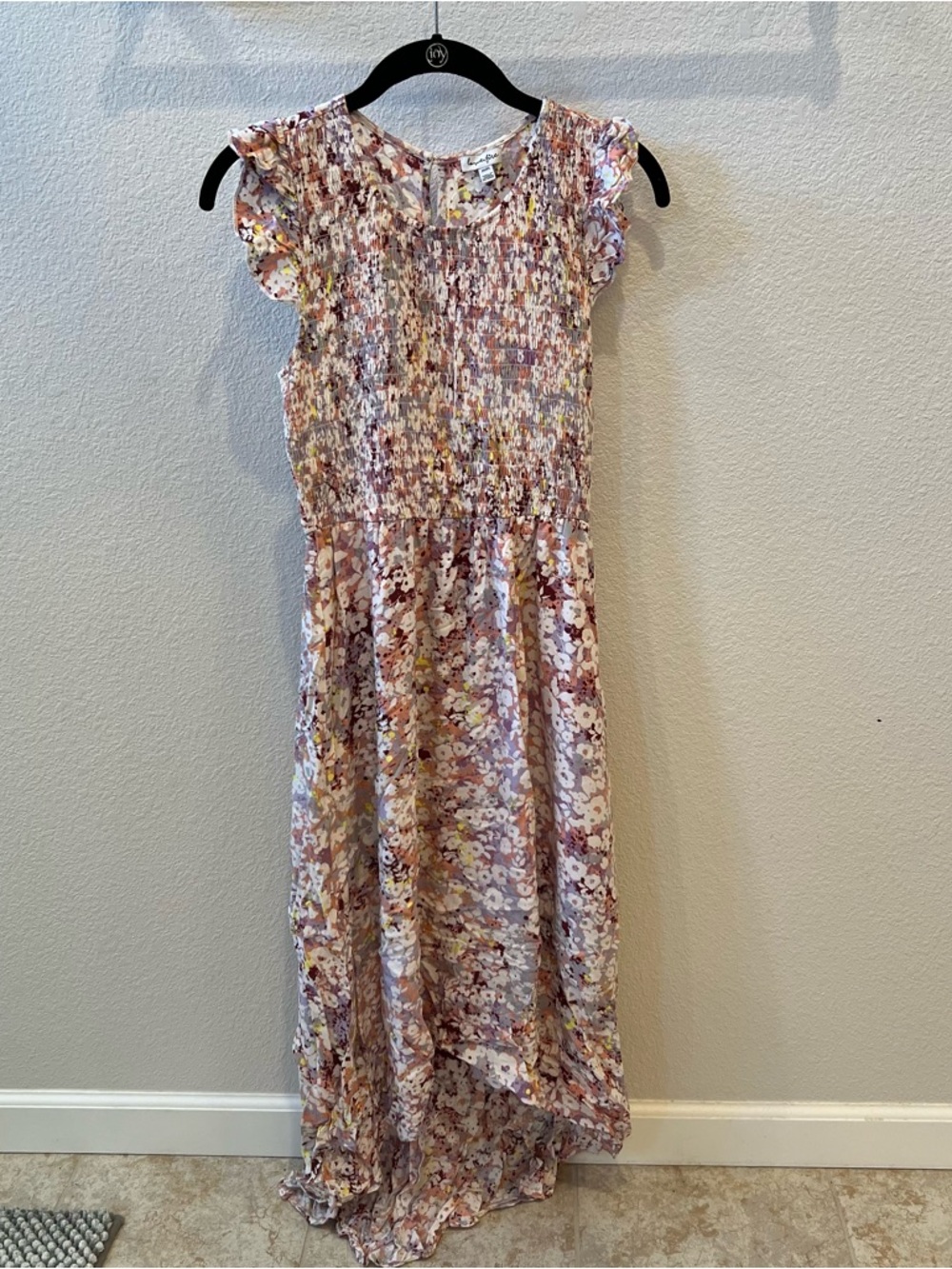 LOVE FIRE High-Low Floral Dress